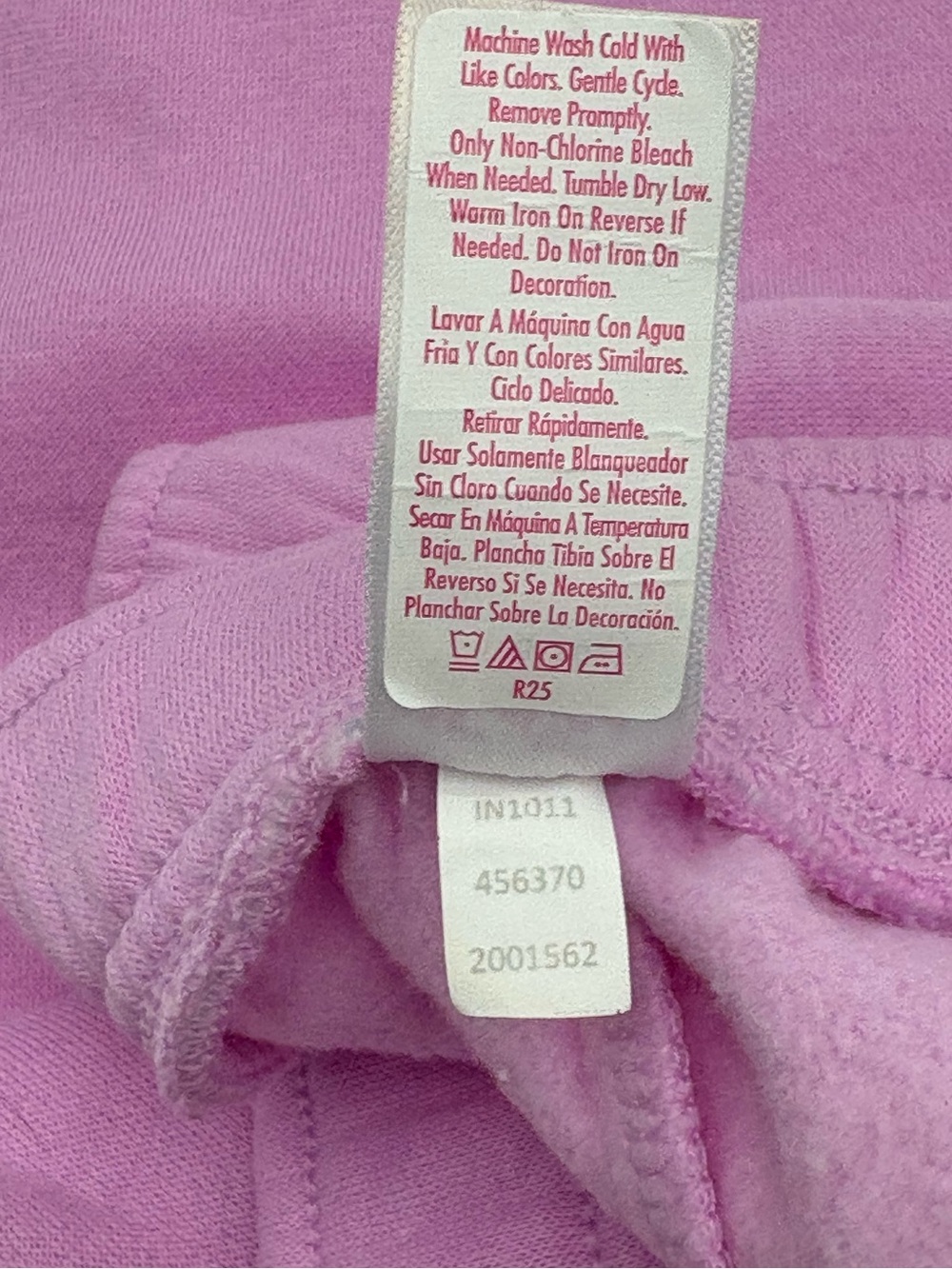Justice Girls Dollhouse Pink Fleece Sweatpants Size S 7/8 Glitter Heart - Picture 14 of 14